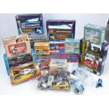 Modern Diecast Vehicles and Others, vintage and modern vehicles in various scales including boxed