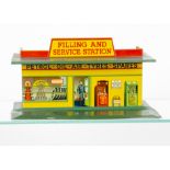 A Pre-War Dinky Toys 48 Petrol Station, tinplate construction with 'Filling & Service Station'