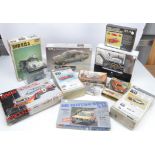 Plastic and Metal Car Kits New and Used, boxed examples including Dinky Kit 1008 Mercedes (