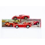 Mercury Art 57 Ferrari Monza, red body, off-white interior, RN2, blue driver, silver plastic hubs,
