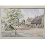James Greig (1961-1941) watercolour on paper, Stanton, Cotswolds', signed (lower right) 'James