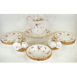 An extensive Royal Albert coffee and dinner service in the 'Tenderness' pattern, to include eight