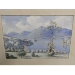 James Greig (1961-1941) watercolour on paper, Loch Lomond N. B.' signed (lower right) 'James Greig',