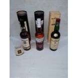 Scottish Whiskey, three 70cl bottles all in cases comprising, The Glenlivet Single Malt 12 year old,