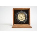 A Riggs & Bros, Philadelphia, Compass in sliding wooden case, length 9cm, box 12cm x 12cm x 8cm