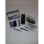 Vintage and Modern Pens and Propelling Pencils, various examples including a boxed Onoto ink pen,