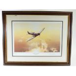 A limited edition aeronautical print, Guardian of Freedom' by Timothy O'Brien, no.138 of 500, framed