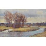 Owen Waters (1916 -2004) oil on board, The Hythe, Reach', signed (lower right) 'Owen Waters',