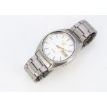 A c1980s Seiko 5 automatic stainless steel gentleman's wristwatch, 36mm, ref. 7009 - 463L, with