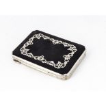 A late 19th Century or early 20th Century Swedish silver and tortoiseshell calling card case, 8.8cm,