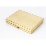 A Victorian period ivory calling card case, 10.7cm, overall in good condition, opening to reveal