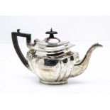 A George V silver teapot by JD WD, 21.5ozt, with engraved initials and dated 1899 to 1924, Sheffield