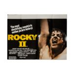 Ten UK Quad posters mostly 1970s-1980s, including The Long Good Friday, Rocky II, Hell In The
