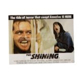 The Shining (1980) UK Quad poster, for the Stanley Kubrick / Jack Nicholson horror classic. Some