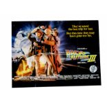 Ten UK Quad posters mostly 1970s-1980s, including The Cannonball Run and Back To The Future III both