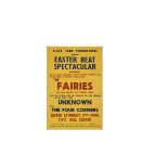 The Fairies Concert Poster, A poster for a concert by the short lived Beat group at the Easter
