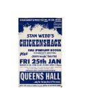 Chicken Shack Concert Poster, Poster for a gig at Queens Hall, Bradford - 25th Jan (year