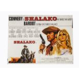 Shalako (1968) UK Quad poster, for the western starring Sean Connery and Brigitte Bardot with