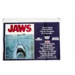 Jaws (1975) UK Quad poster, this being the first release version with poster art by Roger Kastel.