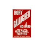 Rory Gallagher Concert Poster, Poster for a gig at the Guildhall, Preston September 15th 1980 -