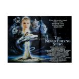 Ten UK Quad posters mostly 1970s-1980s, including Never Ending Story with Renato Casaro art, The