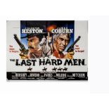 Eight UK Quad posters mostly 1970s-1980s, including The Last Hard Men with Chantrell art, 48 Hours