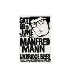 Manfred Mann / Ricky Tick Concert Poster, Ricky Tick concert poster for the Uxbridge Blues Club,