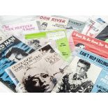 Film Theme Sheet Music, approximately fifty pieces of sheet music, mainly themes from films