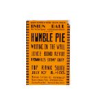 Humble Pie Concert Poster, Poster for a gig at Southampton Sixth Form Union July 10th 1970 -