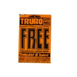 Free Concert Poster, Poster for a gig at Truro City Hall 6th August 1970 - measures 20" by 30" -