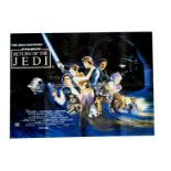 Star Wars Return Of The Jedi (1983) UK Quad poster, featuring Josh Kirby art, this being the early