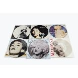 Madonna Picture Discs, six UK Release Picture Discs comprising Hanky Panky, Holiday, Deeper and