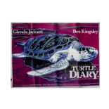 Turtle Diary (1985) Warhol UK Quad poster, featuring Andy Warhol art, this nature drama starring