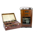 Recording Ammeter/ Volt Meter, an Evershed & Vignoles Ltd vintage wooden cased Murday systems,