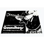 Rock Posters, three gig posters for the mid-1970s at Middlesbrough Town Hall comprising the