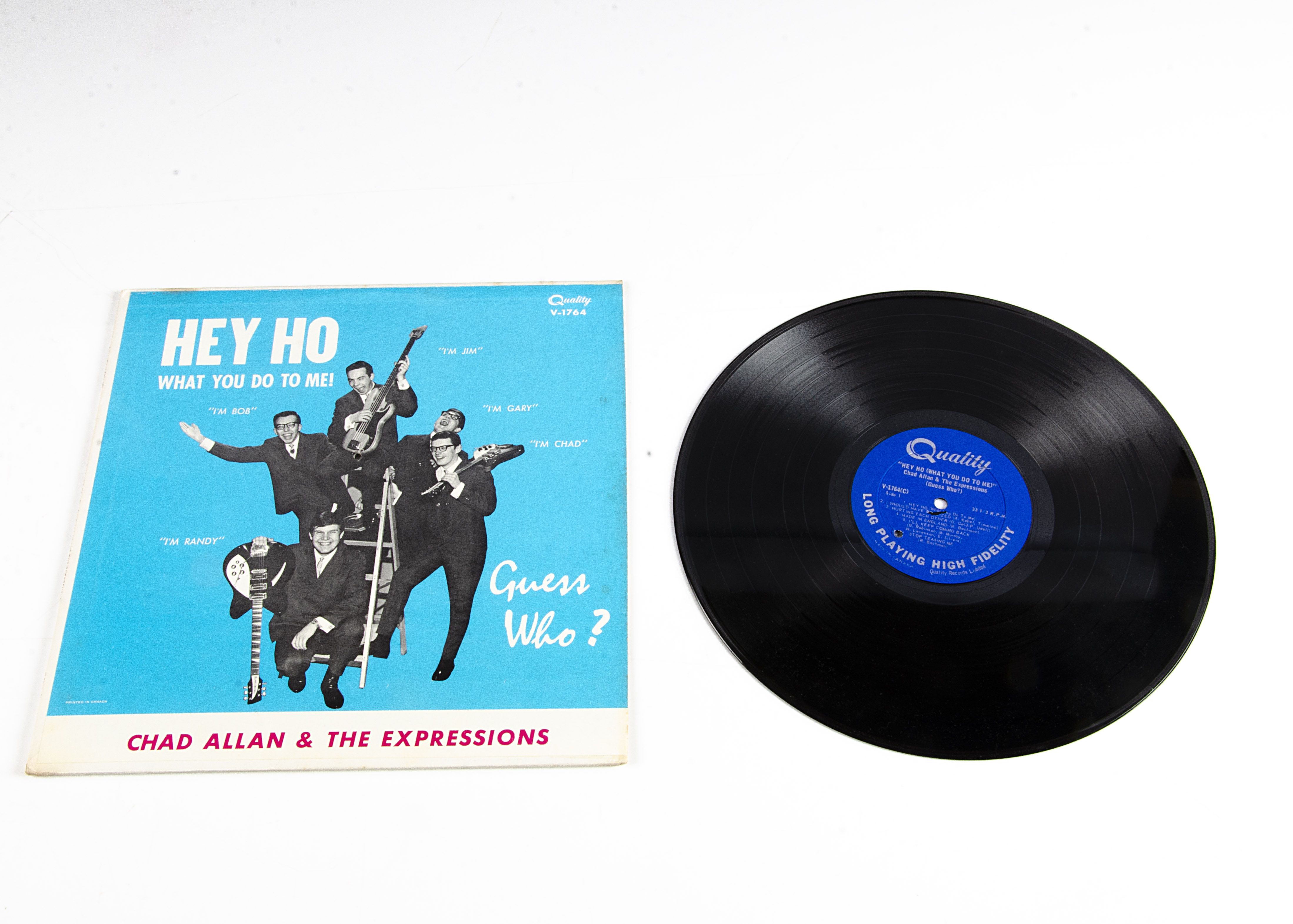 Chad Allan & The Expressions LP, Hey Ho What You Do To Me LP - Original Canadian Release on - Image 2 of 2