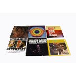 Miles Davis LPs, eighteen albums with titles including Filles De Kilimanjaro, Miles In The Sky,