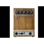 Leak Amplifiers, Leak TL/50 Plus valve amplifier (1950s) housed in wooden cabinet with a Leak