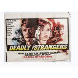 Two Chantrell (1975-76) UK Quad posters, for the thriller Deadly Strangers (1975) and the action-