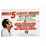 One Flew Over The Cuckoo's Nest (1975) UK Quad poster, this being the Oscars version showing an