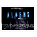 Ten UK Quad posters mostly 1970s-1980s, including Aliens, Amadeus, Police Academy with Struzan