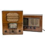 Ferranti & Ultra Radios, two wooden cased radios Ferranti 105 and an Ultra 105, reasonable condition