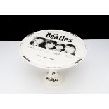 Beatles Cake stand, Arthur Wood Cake stand featuring The Beatles with facsimile signatures - 12"