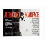 Eight UK Quad posters mostly 1970s-1980s, including Scarface, Star Wars IV with Bob Peak art,