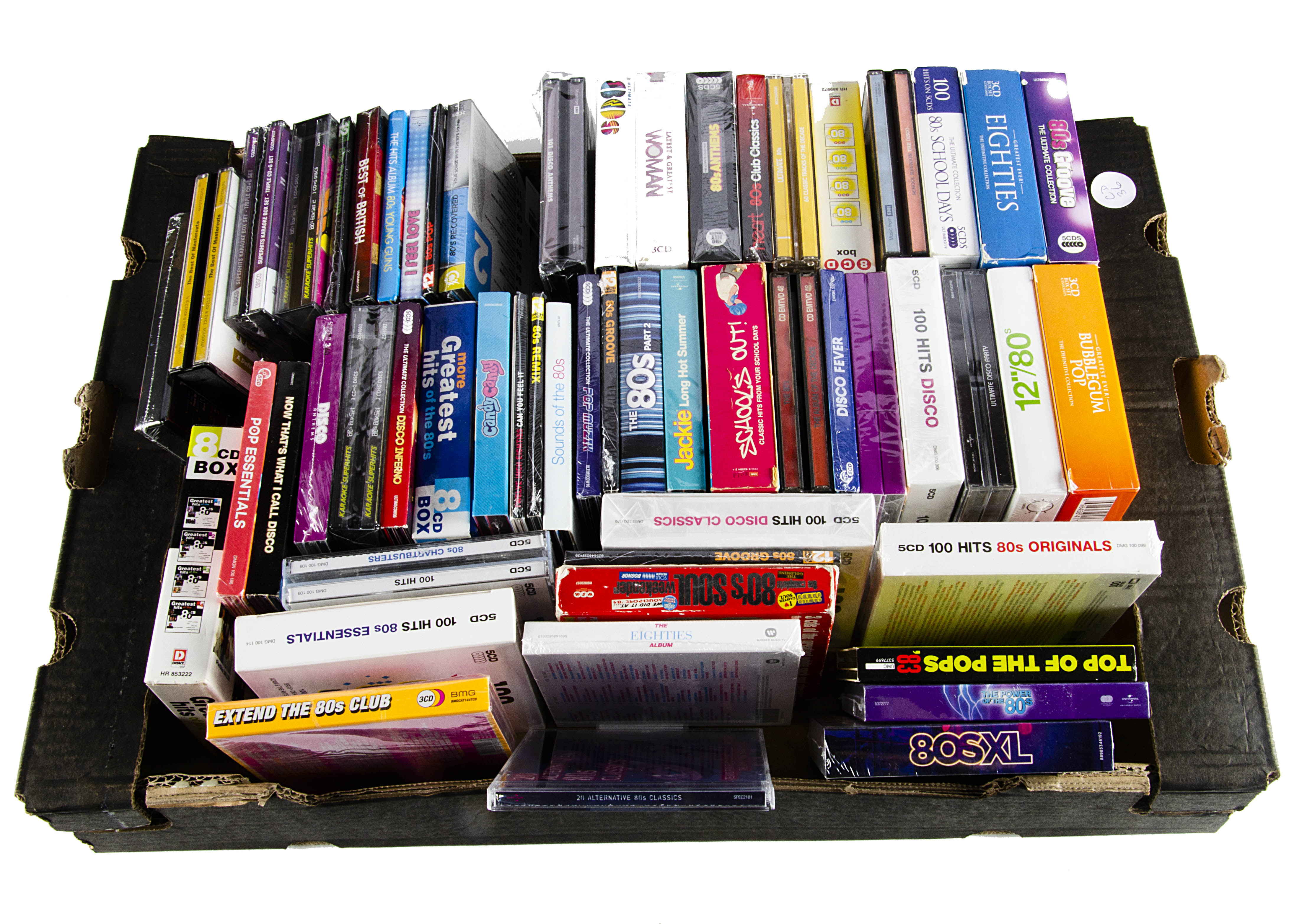 1980s CD Box Sets, approximately fifty-five Box Sets of mainly Eighties music with titles