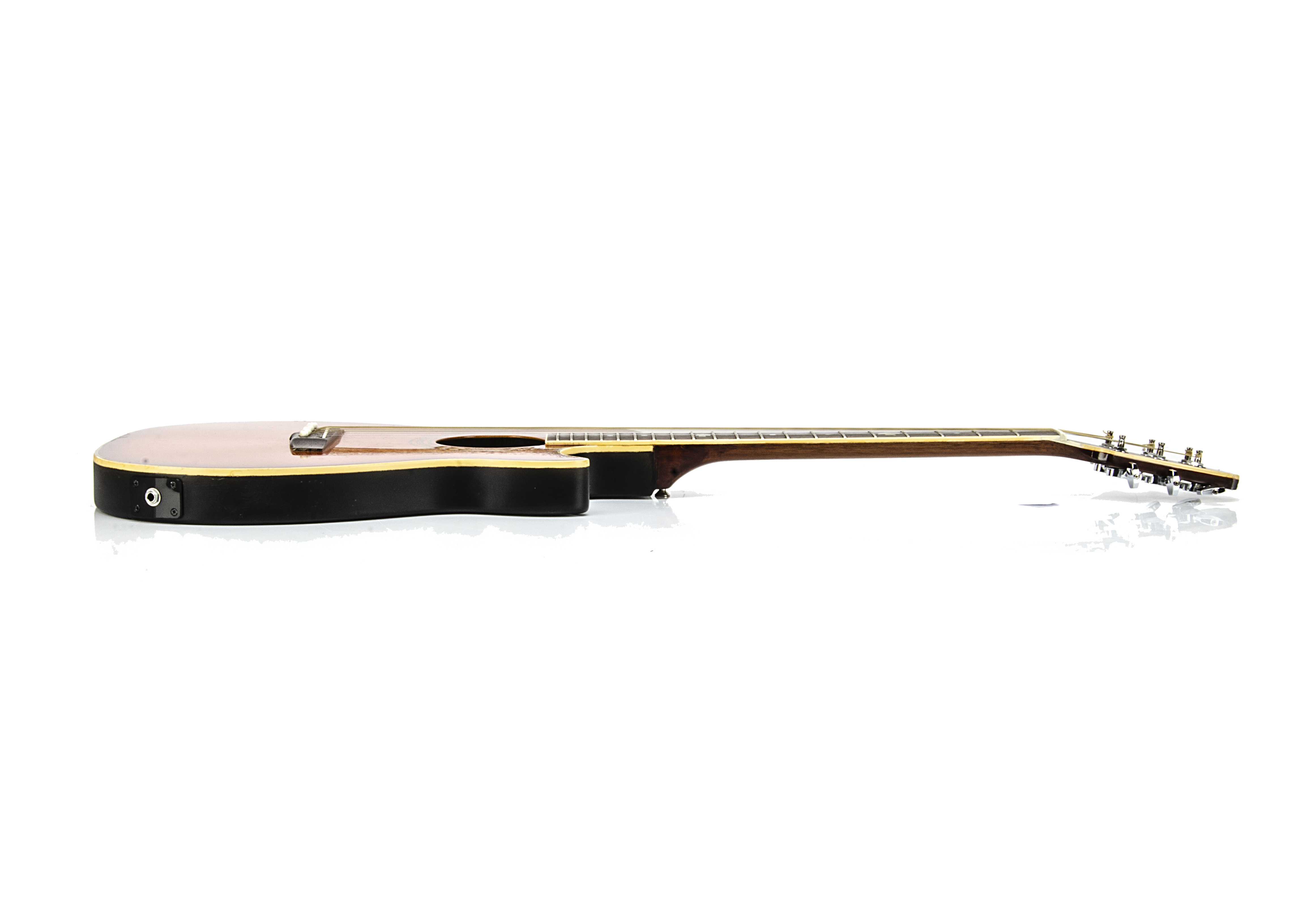 Electric Thinline Guitar, a probable Hohner Piezo thinline (no logo), solid body, open sound hole, - Image 3 of 4