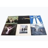 Progressive Rock LPs, seven albums comprising Pink Floyd - DSOTM (with Posters and Stickers), Wish