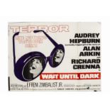 Two Wait Until Dark (1967) UK posters, for the Audrey Hepburn horror-thriller, being the UK Quad and