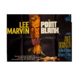 Point Blank (1967) UK Quad poster, for the Lee Marvin thriller. Poster with scattered pin-holes to