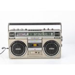 Boombox, a National Panasonic RX-5030, LED Meter/2 way a-speaker system, good condition untested